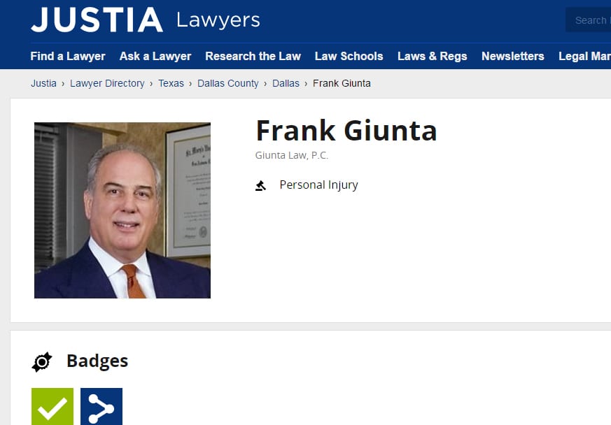 Attorney Frank Giunta profile at Justia
